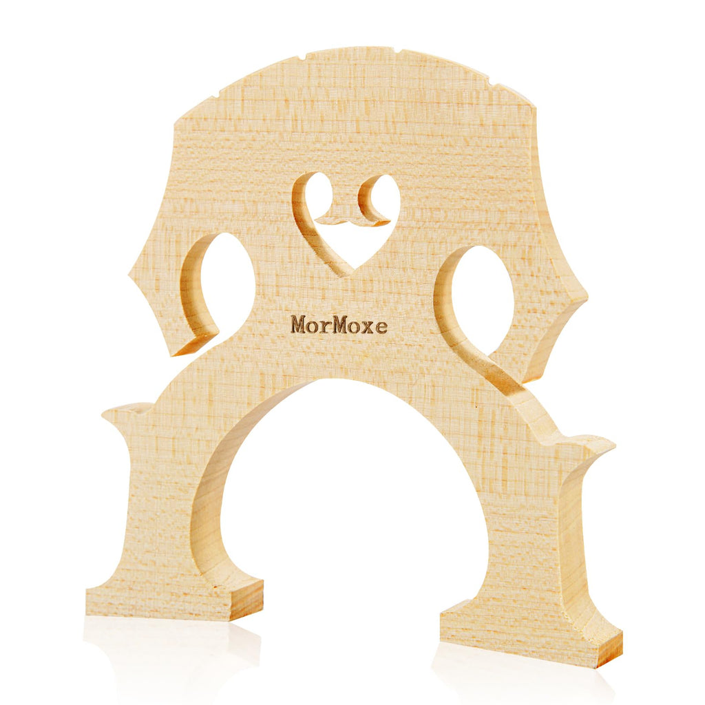Cello Bridge 4/4 Size - Hand-Carved Maple, Direct Fit, Fully Adjusted - Expertly Handcrafted & Polished for Perfect Fit - Easy Installation - Replacement Accessory for Cello Parts