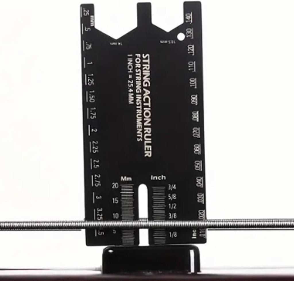 String Action Ruler Gauge String Height Measurement Tool Guitar Fret Leveling Ruler Guitar Set Up Enduring Gauge Accessory