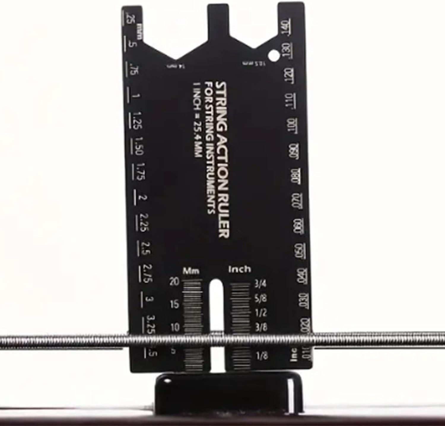 String Action Ruler Gauge String Height Measurement Tool Guitar Fret Leveling Ruler Guitar Set Up Enduring Gauge Accessory