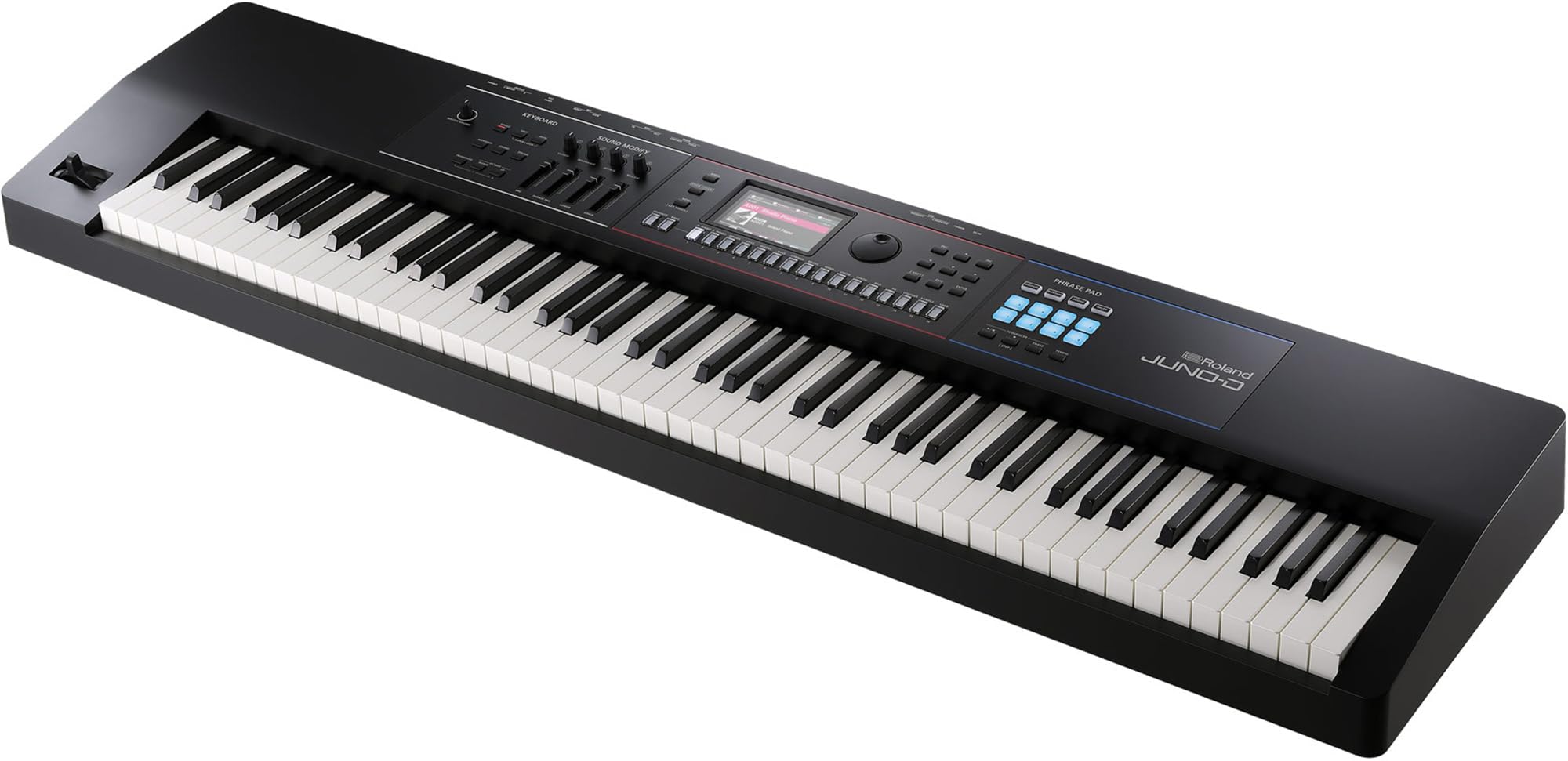 Roland JUNO-D8 Synthesizer Bundle with Adjustable Stand, Bench, Sustain Pedal, Cover, Austin Bazaar Instructional Video, and Polishing Cloth