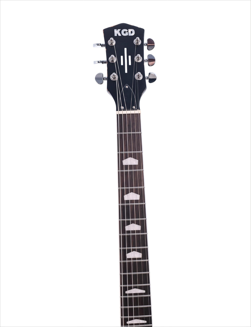 KGD Relic Electric Guitar,Solid Body Electric Guitar With Mahogany Body and Neck,Rosewood Fingerboard,Bone Nut,SG style 6-String Guitar,Professional/Electric Guitars for Adults