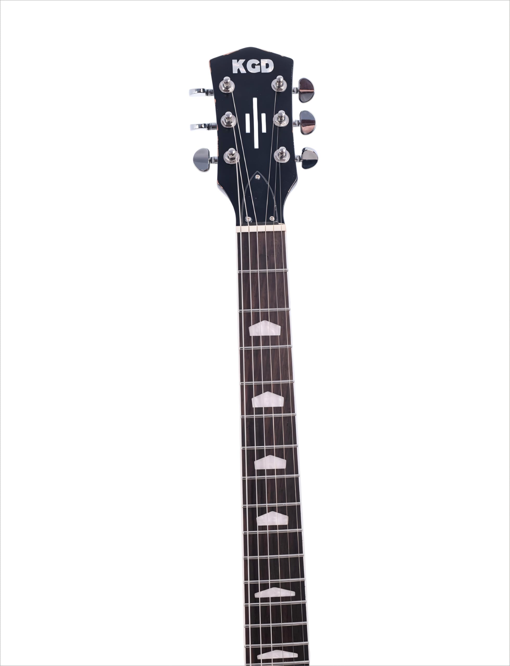 KGD Relic Electric Guitar,Solid Body Electric Guitar With Mahogany Body and Neck,Rosewood Fingerboard,Bone Nut,SG style 6-String Guitar,Professional/Electric Guitars for Adults