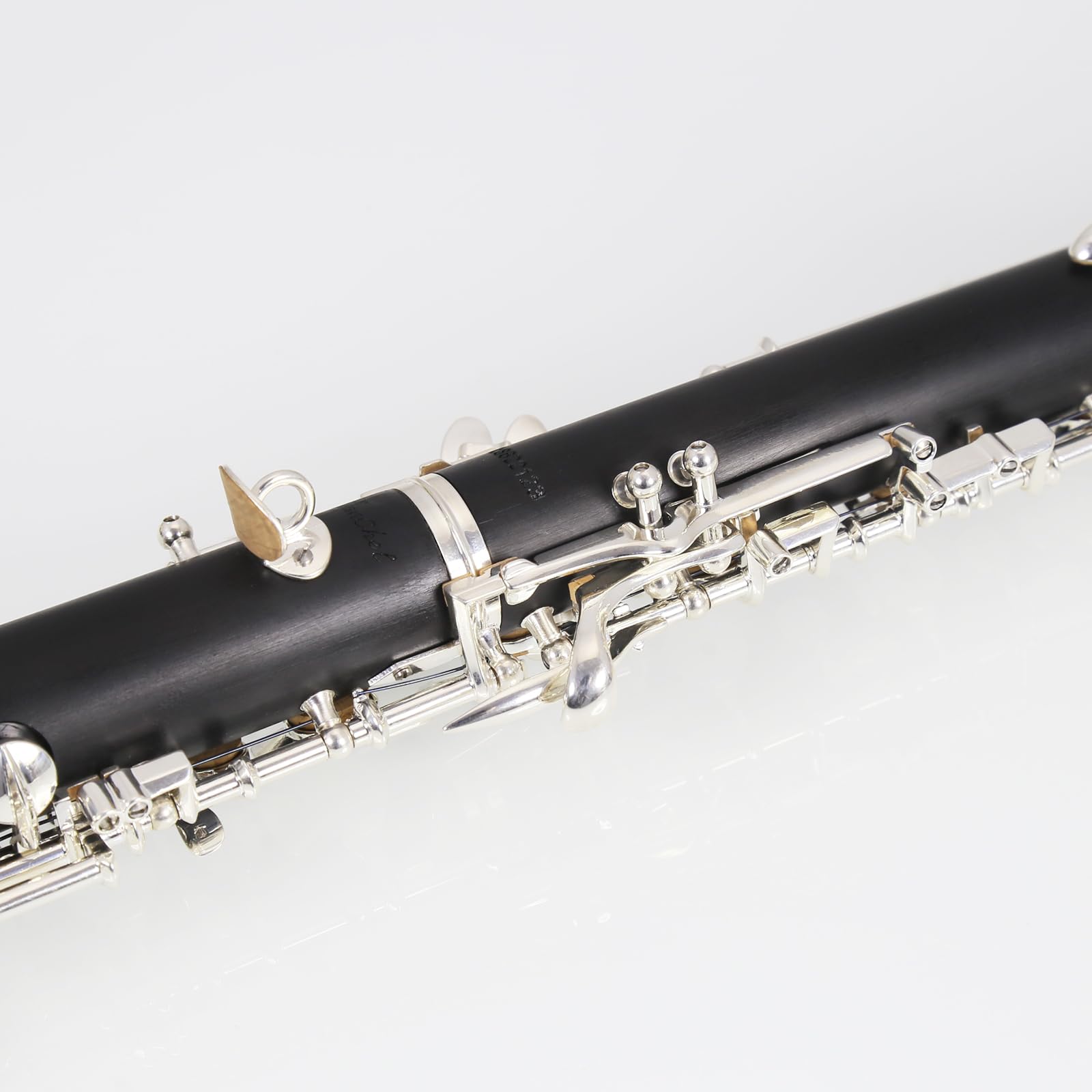 Oboe Professional Performance Level Redwood Body Silver Plated Semi Automatic C Tone with Reeds, Cleaning Cloth, Oboe Swab, Powder Paper, Absorbing Paper, Thumb Rest, Screwdriver, Gloves, Case