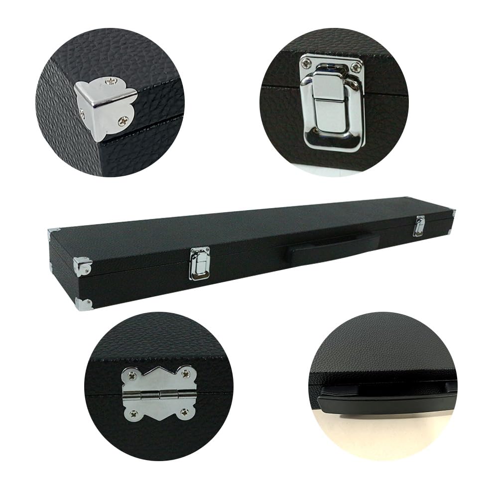 Violin Viola Cello Bow Case with Sturdy Handles,Lock Solid wood body Velvet lining Strong Light Hard (2 pcs bows)