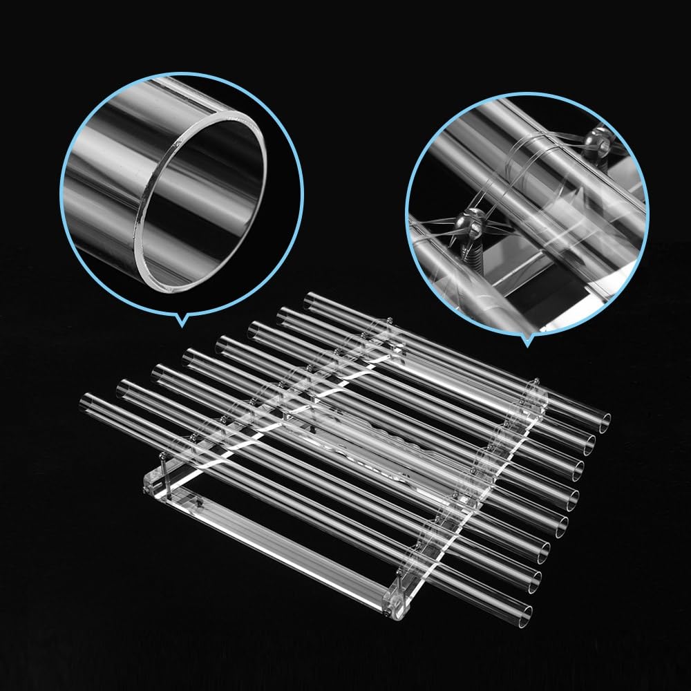 Crystal Harp Kit, 8 Notes C5 D5 E5 F5 G5 A5 B5 C6, Perfect Healing Musical Instrument,for Sound Therapy Healing Meditation, with Aluminum Suitcase,440Hz,440HZ