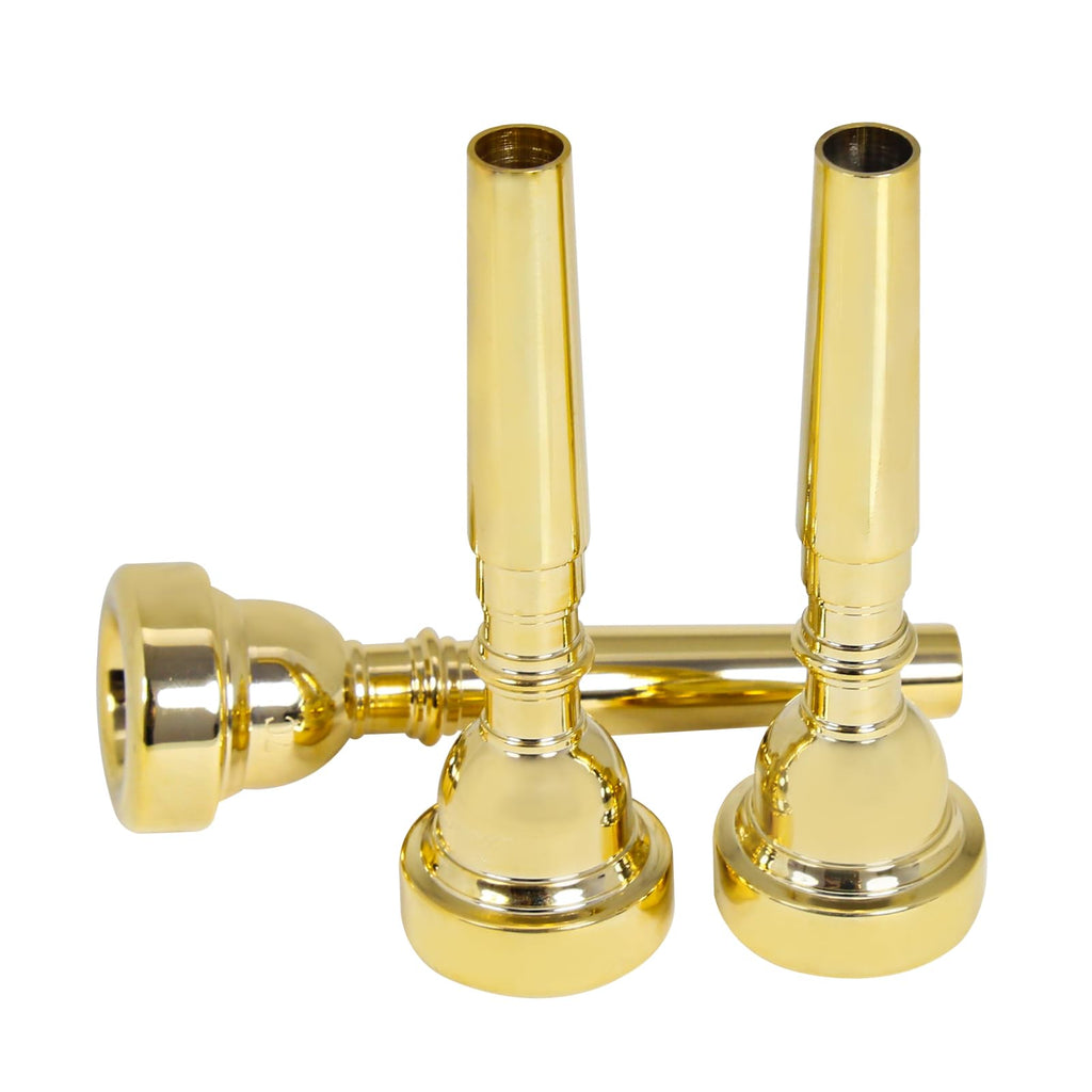 Gold Plated Metal Trumpet Mouthpiece, 5C Gold - For Beginners and Professionals - Musical Instrument Accessories.…