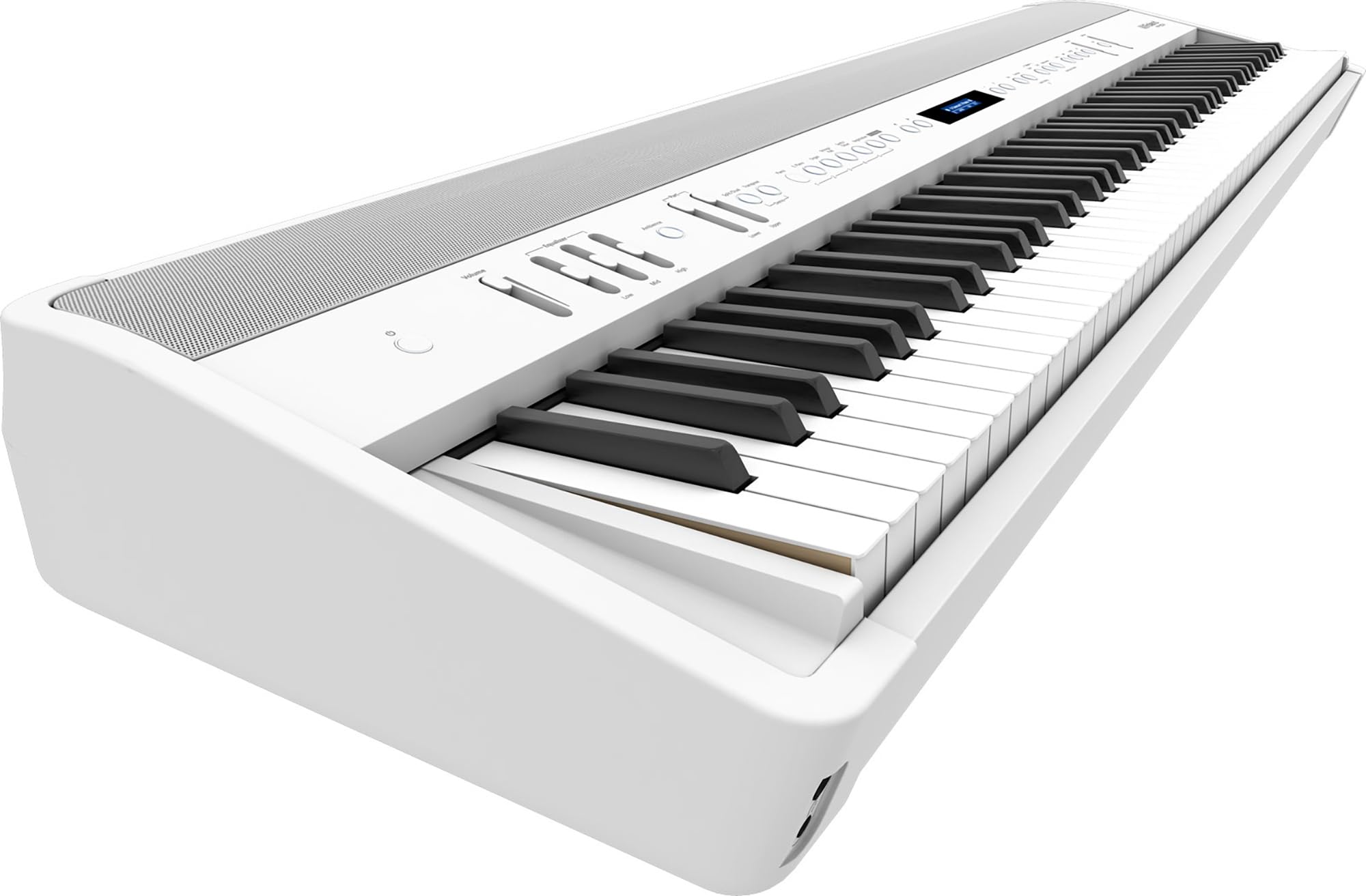 Roland FP-90X 88-Key Digital Piano - White Bundle with KSC-90 Stand, Three Pedal Unit, Bench, Online Lessons, Instructional DVD, and Austin Bazaar Polishing Cloth