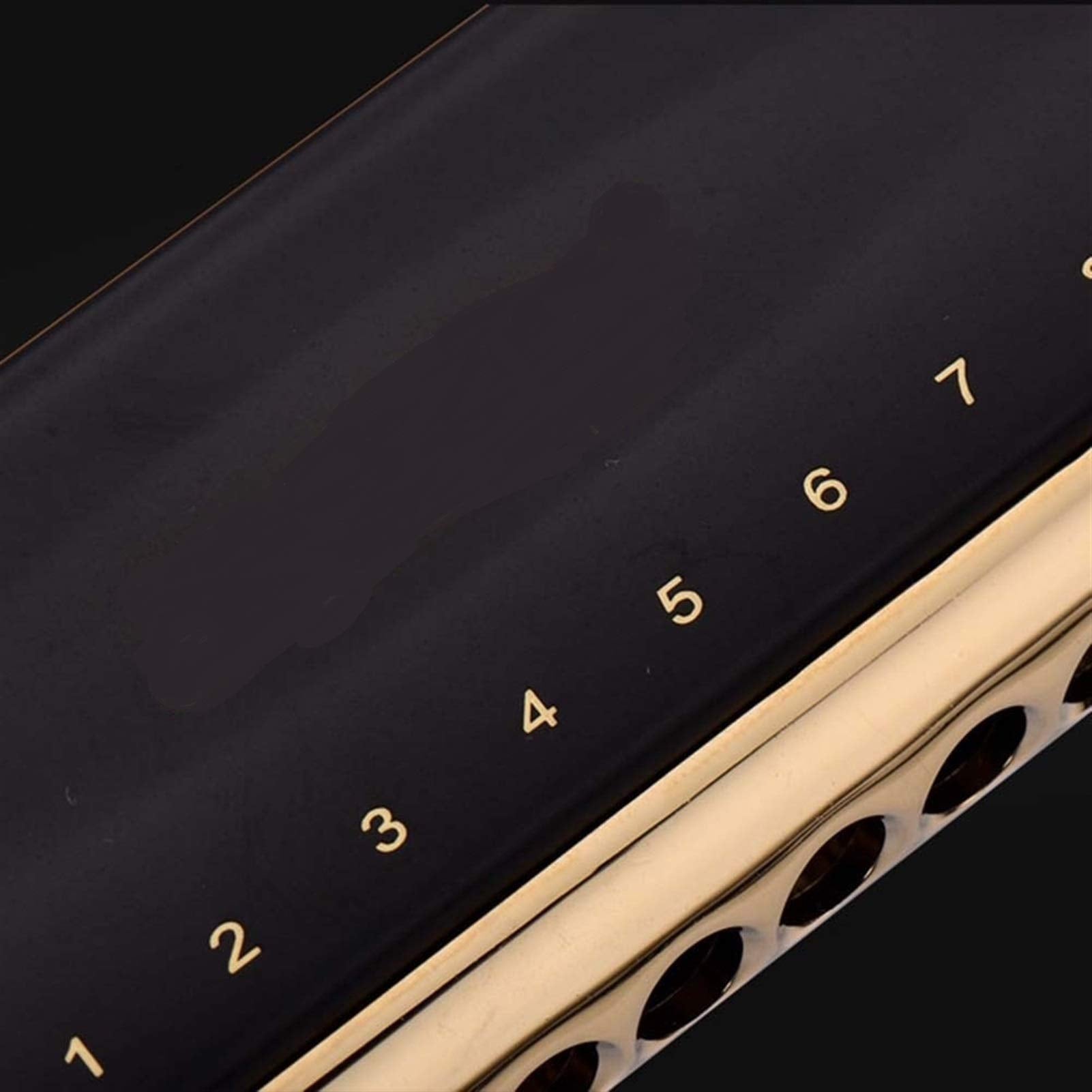Chromatic Harmonica 16 Holes 64 Tone Mouth Organ Instrumentos Key C Professional Musical Instruments Harp(Silver ABS Comb K Db)