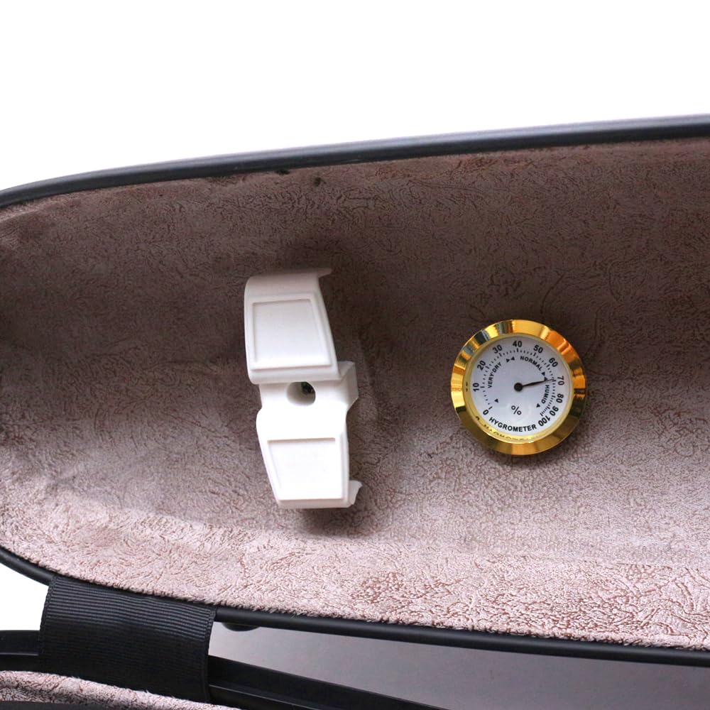 Vetimobato Dazzling Hard Shell Violin Case 4/4 Full Size Strong Light Flight Carbon Fiber Violin Box with Straps Travel Violin Case (Multicolored)