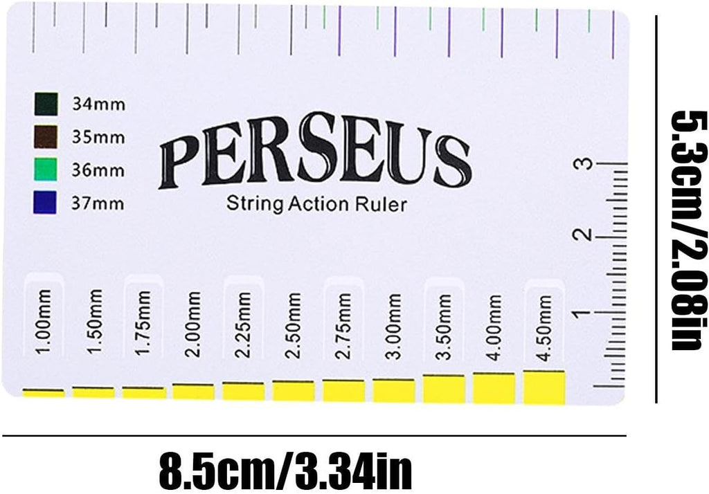 Guitar String Action Gauge - Professional Lightweight Multifunctional Measuring Gauge - Height Ruler for Guitar Strings | for Measuring Leveling Setup Maintenance Repair