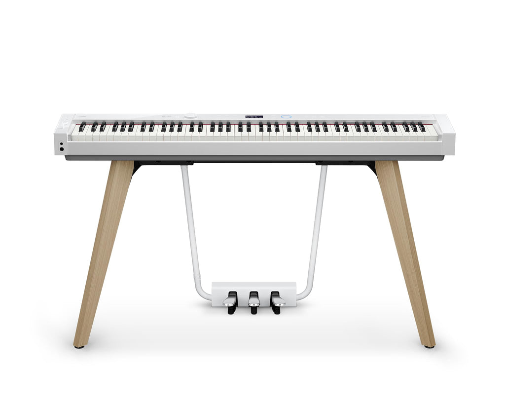 Casio Privia PX-S7000 Portable Digital Piano w/88 Hybrid Weighted Keys, 400 Tones, Touch Sensor Controls, Stand w/ 3 Pedals, Bluetooth, USB, AC Adapter, 32W Speakers, Harmonious Mustard (PX-S7000HM)