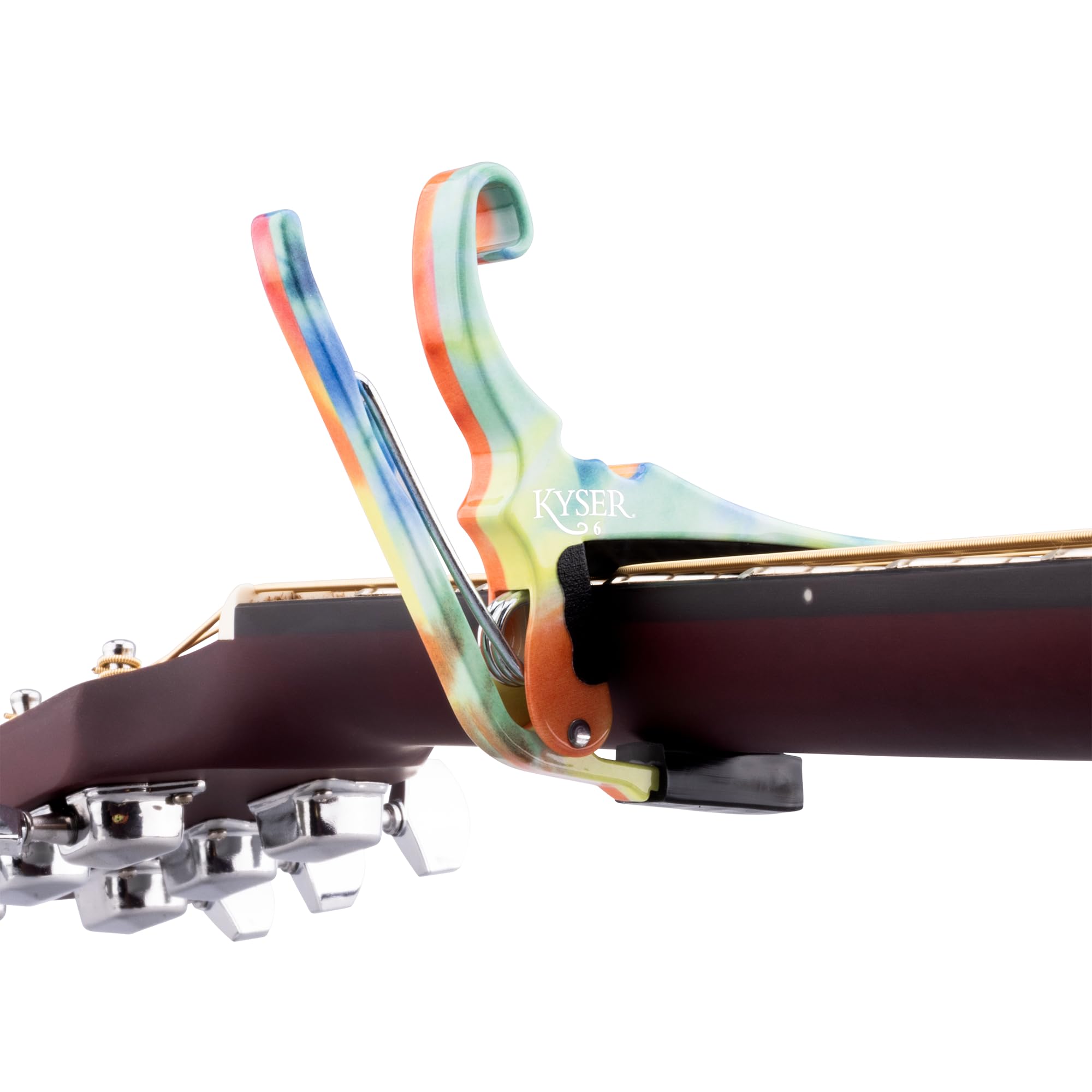 Kyser Quick-Change Guitar Capo for 6-string acoustic guitars, Black, KG6BA