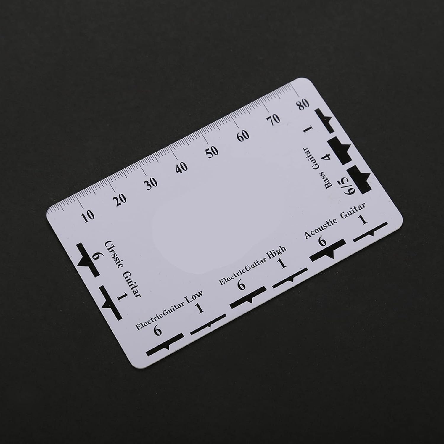 Guitar String Action Gauge Ruler Measuring Tools Guitar Accessories 2Pcs