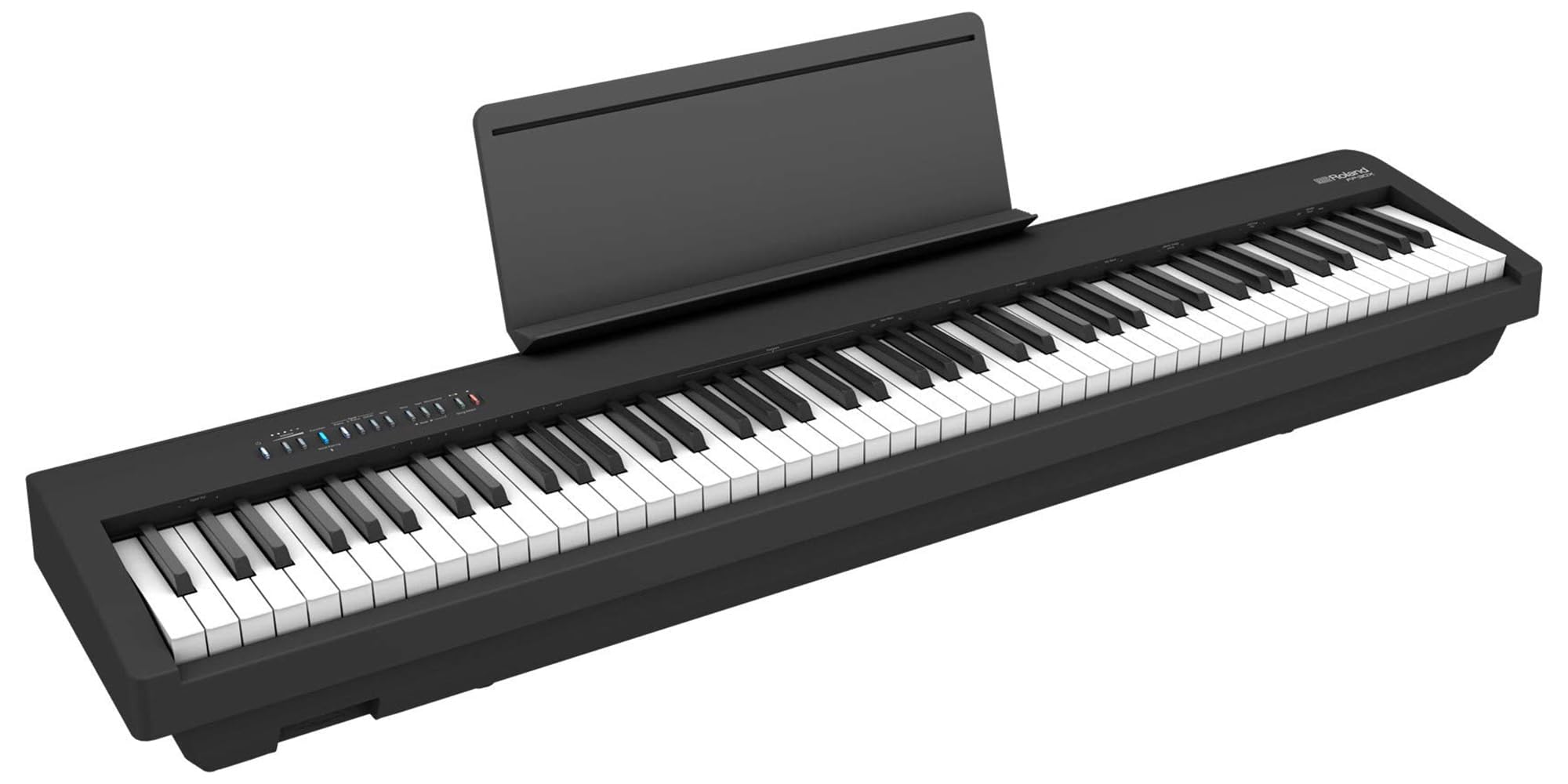 Roland FP-30X 88-Key Digital Piano - Black Bundle with Adjustable Stand, Bench, Sustain Pedal, Online Piano Lessons, Instructional DVD, and Austin Bazaar Polishing Cloth