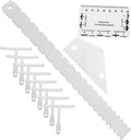 TOYANDONA 12pcs Guitar Setup Tool Kit with String Action Ruler Notched Radius Gauge Fret Rocker Measuring Tools for Electric Acoustic Guitars