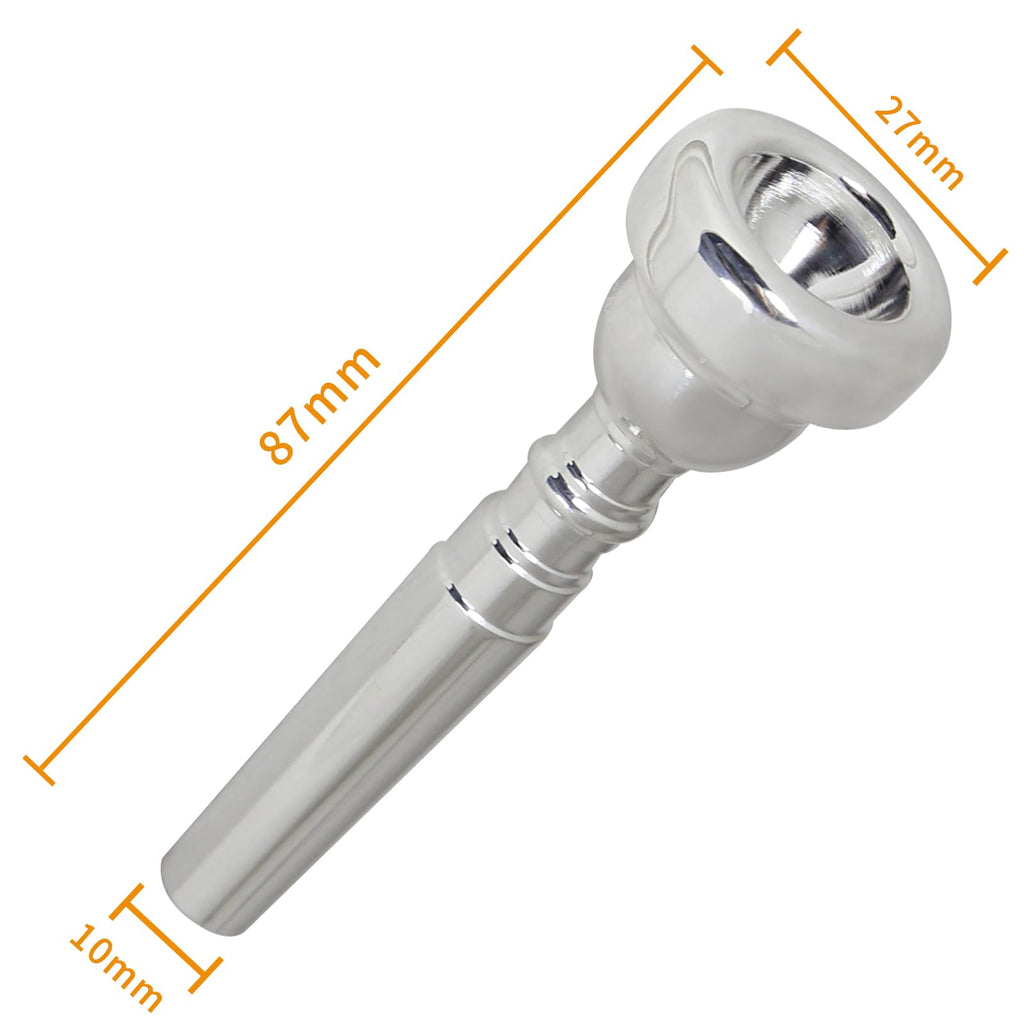 Gold Plated Metal Trumpet Mouthpiece, 5C Gold - For Beginners and Professionals - Musical Instrument Accessories.…