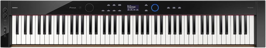 Casio Privia PX-S6000 Digital Piano - Black Bundle with CS-90P Stand, Bench, Headphones, Piano Book, Online Piano Lessons, Instructional DVD, and Austin Bazaar Polishing Cloth