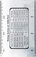 Ipetboom Guitar String Action Gauge Ruler Precision String Height Measuring Tool for Electric Acoustic and Bass Guitars with Center and Length Scale and Repair