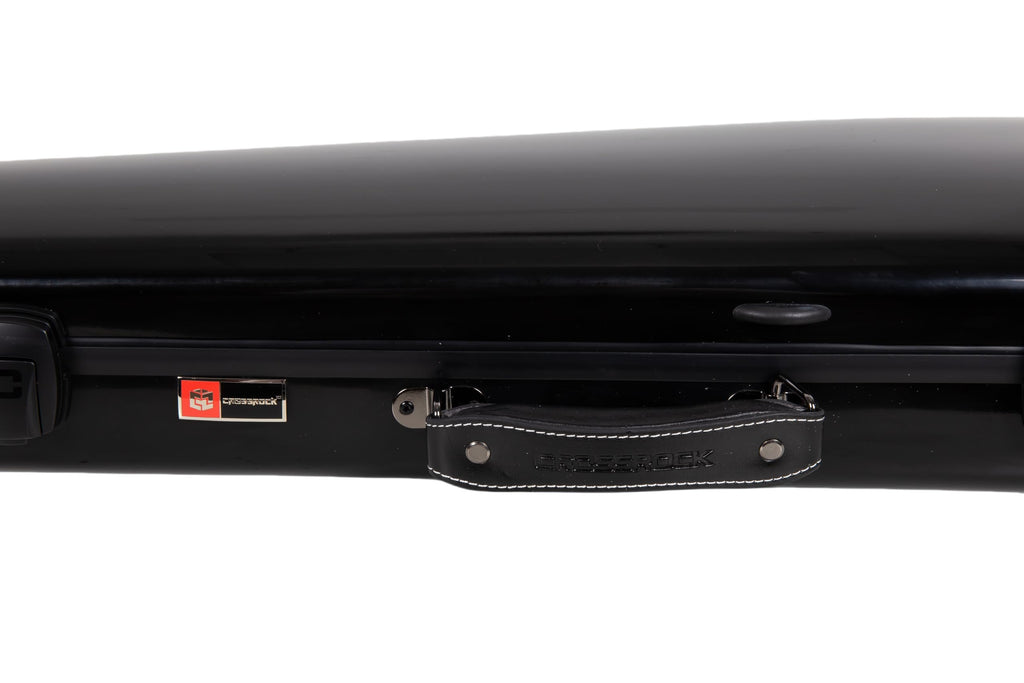 Crossrock Fiberglass Double Violin Case fits Two 4/4 Full-Size Violins- Includes TSA lock, Protective Blanket, Hygrometer, Removable Shoulder Straps- Milky White (CRF2020DVMW)