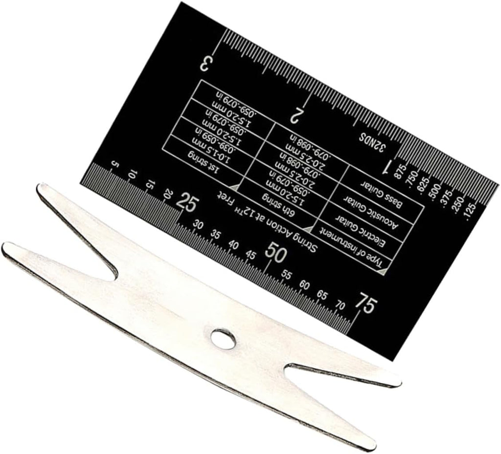TOYANDONA Guitar Supplies Violin String Ruler Kit String Action Gauge Tool Violin Tool Ruler