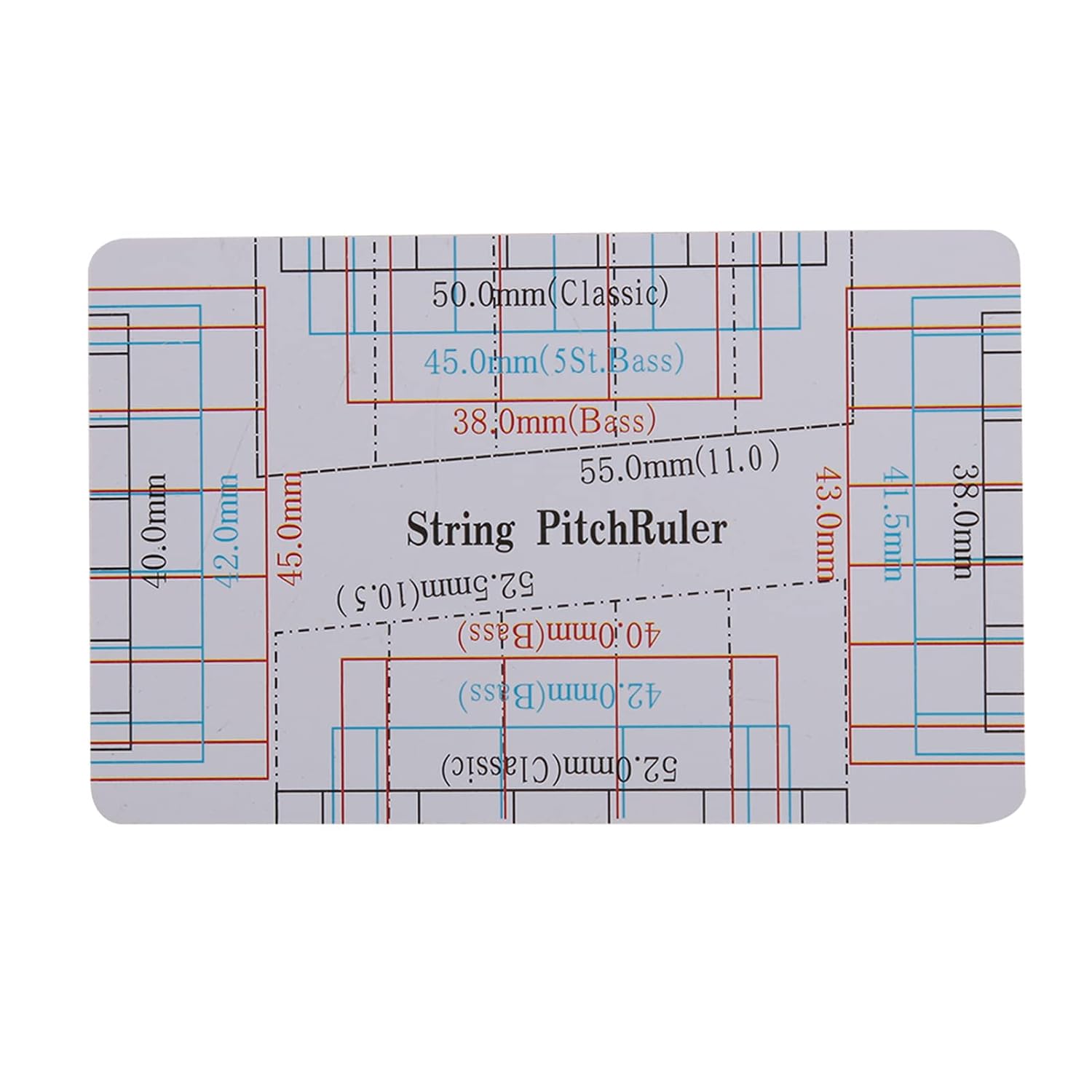 Guitar String Action Gauge Ruler Measuring Tools Guitar Accessories 2Pcs