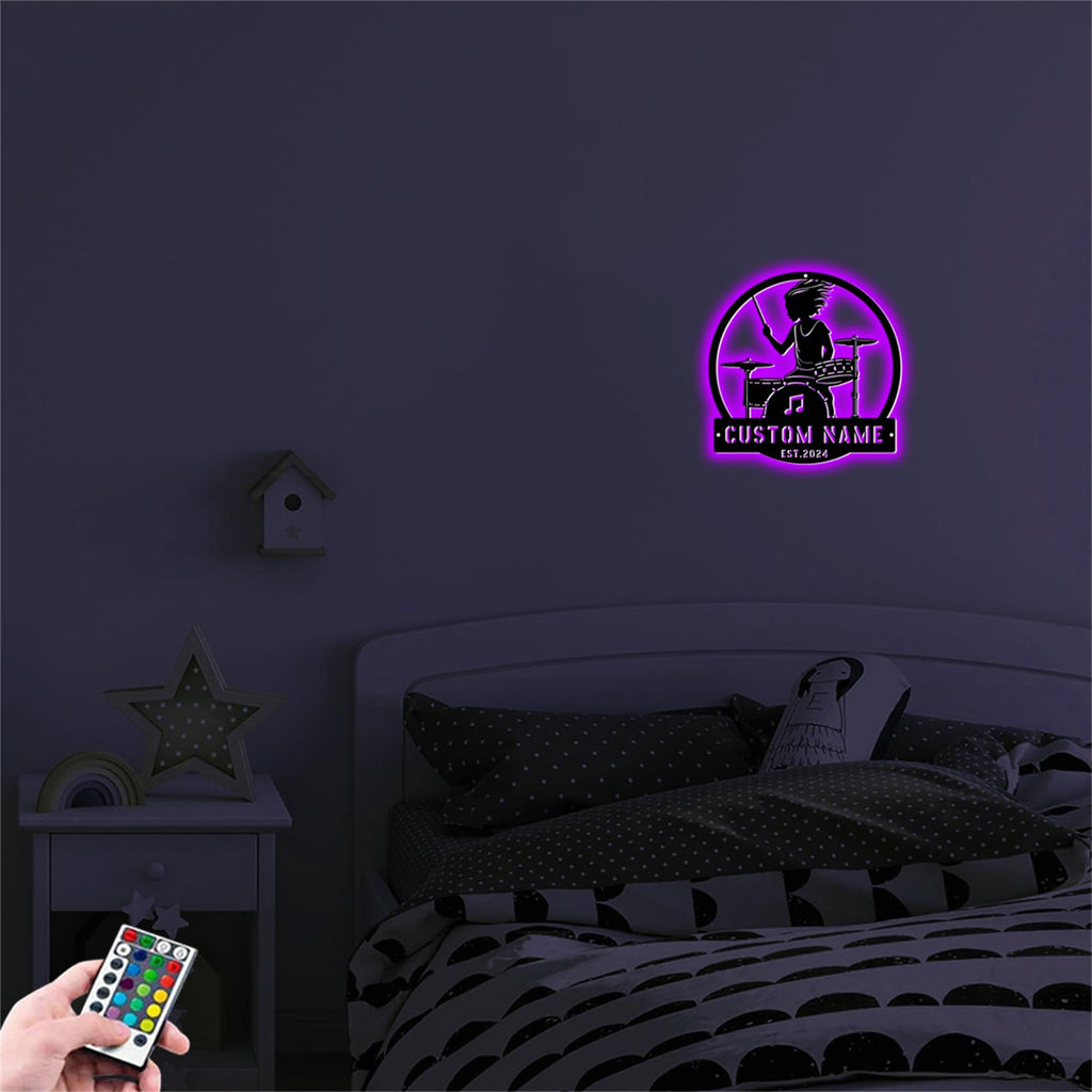 Personalzied Guitarist Name Wall Sign LED Lights Custom Cello Wall Art Music Neon Sign Electric Guitar Night Light Rock DJ LED Lamp Music Studio Plaque Musical Shed Name Plaque for Teacher