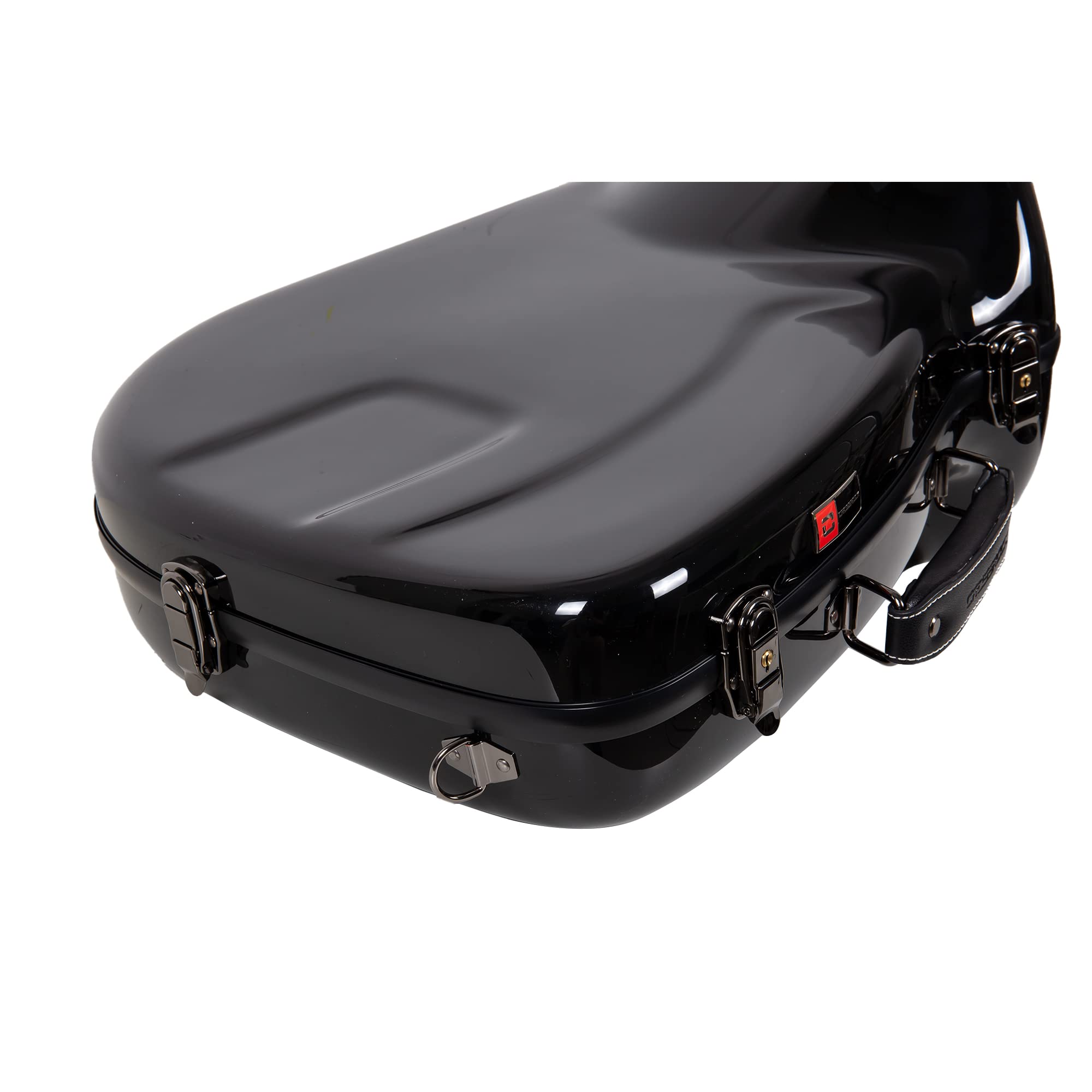 Crossrock Fiberglass Case fits for Trumpet with removable shoulder straps-Black(CRF1020TRBK)