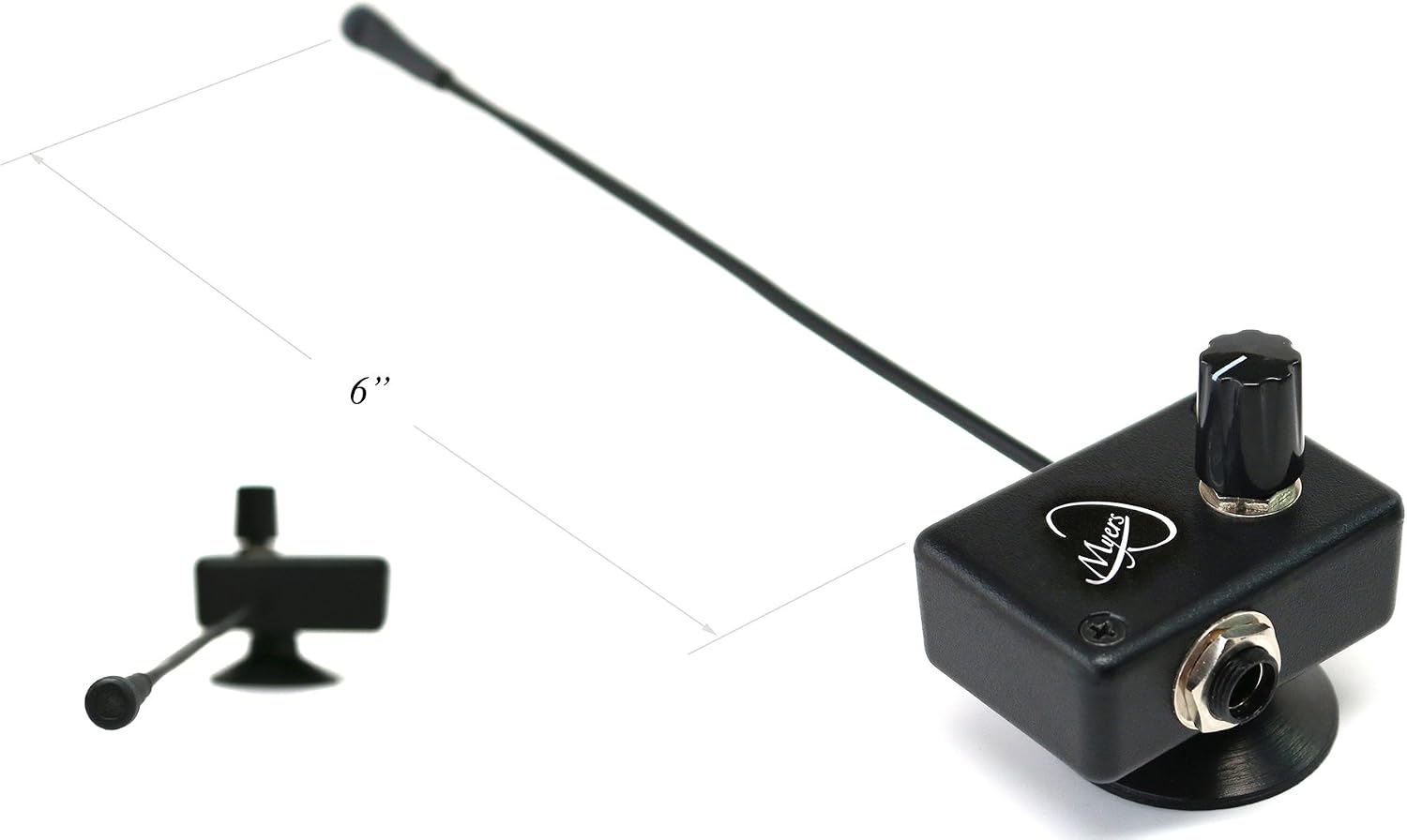 Myers Pickups Upright Bass Microphone with 6 Inch Flexible Micro-Gooseneck
