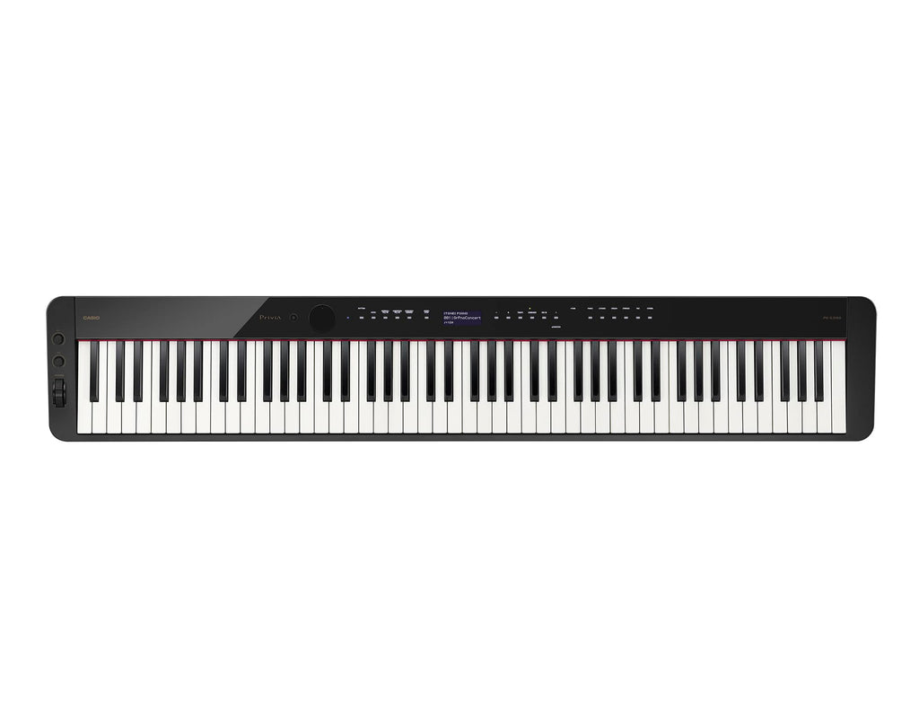 Casio Privia PX-S3100 Digital Piano - Black Bundle with Adjustable Stand, Bench, Headphones, Instructional Book, Online Lessons, Instructional DVD, and Austin Bazaar Polishing Cloth