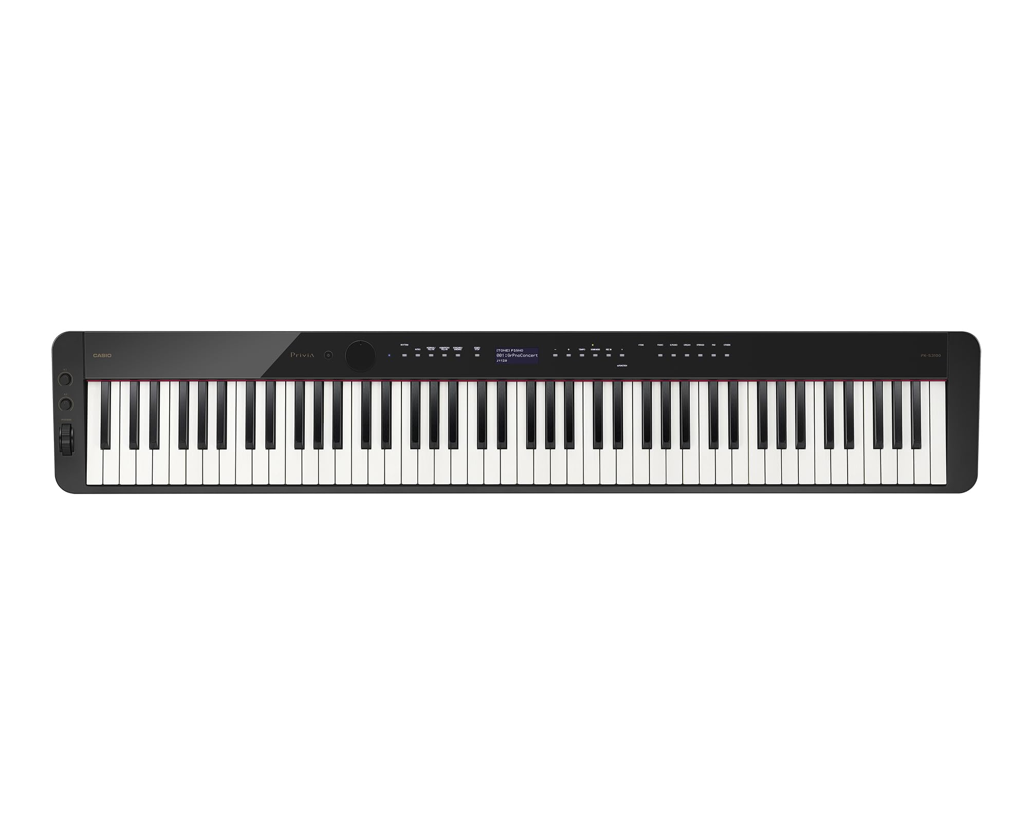 Casio Privia PX-S3100 Digital Piano - Black Bundle with Adjustable Stand, Bench, Headphones, Instructional Book, Online Lessons, Instructional DVD, and Austin Bazaar Polishing Cloth