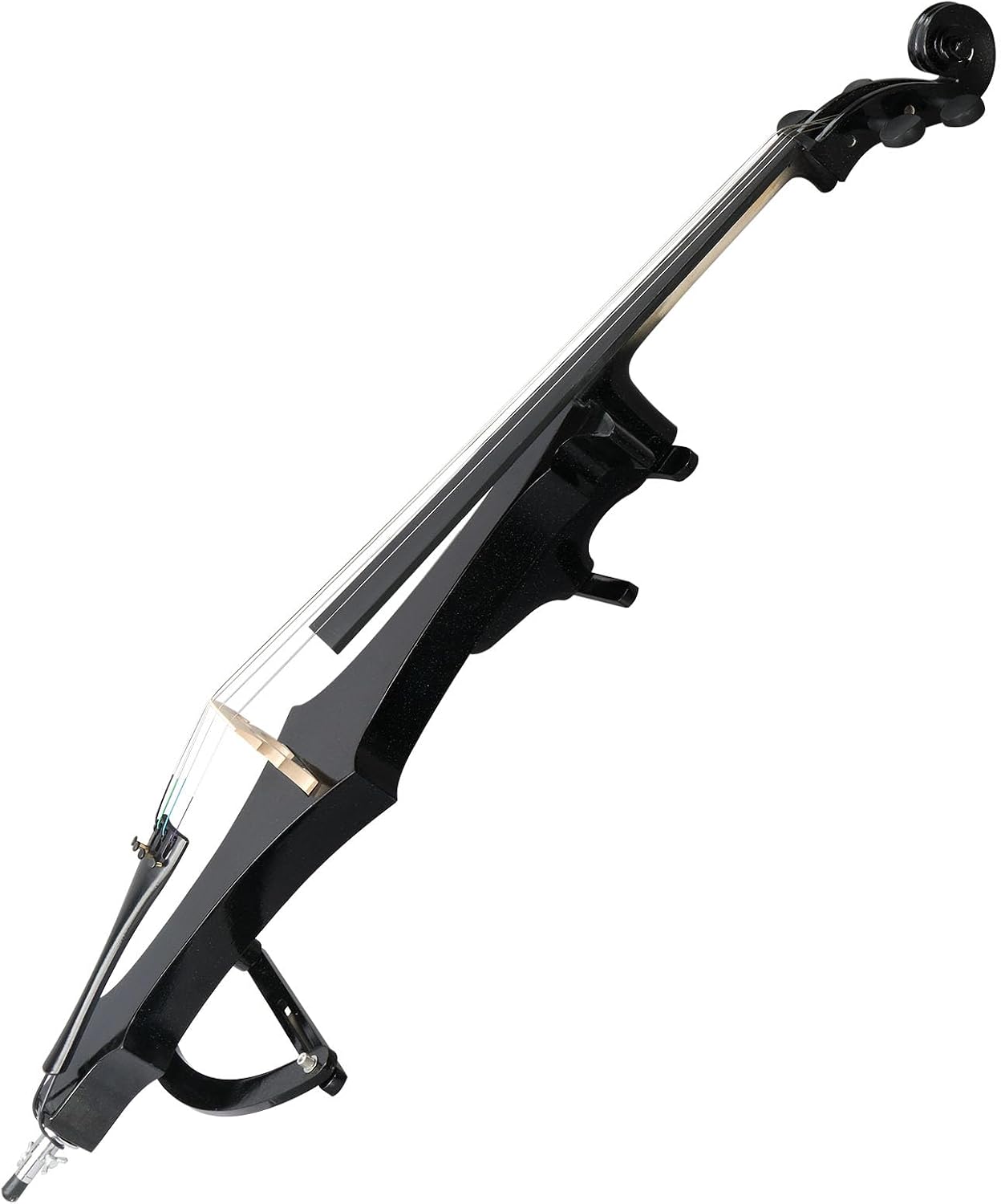 Electric Cello 4/4 Full Size Silent Cello with Portable Bag, Stereo Headphones, Bow & Rosin, Professional Bow and Bridge for Adult Beginner
