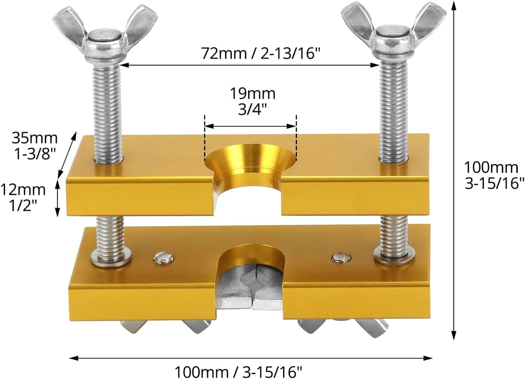 QWORK Trumpet Mouthpiece Remover Puller Tool for Brass-Wind Instrument, Gold