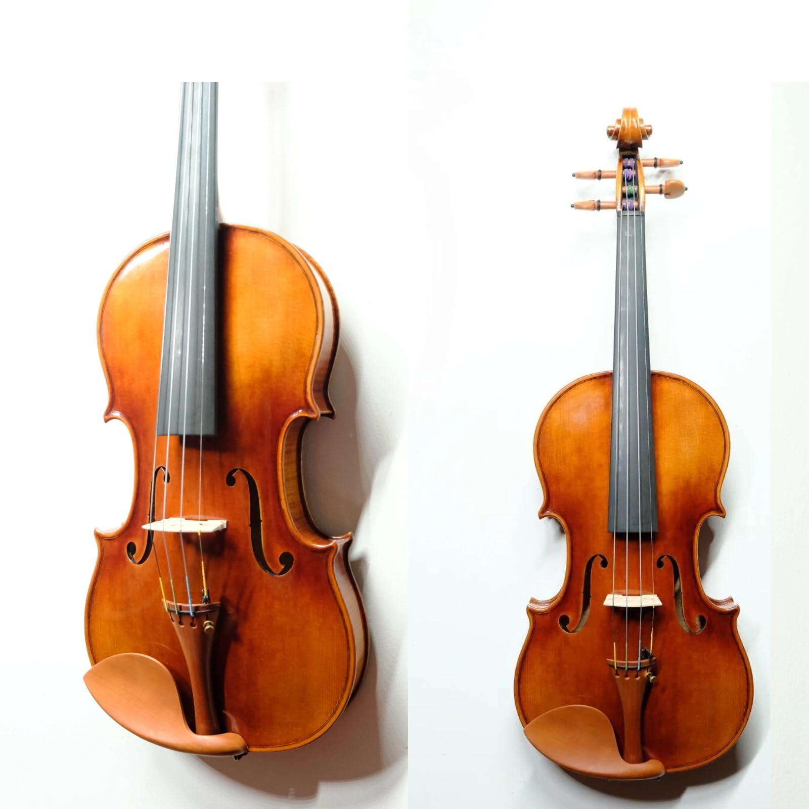 Master 4/4 Full-Size Violin | Hand-Varnished with 20+ Year Aged Italian Spruce & Bosnian Maple | Professional Orchestra Instrument for Professional soloists and session players (VIO1328)