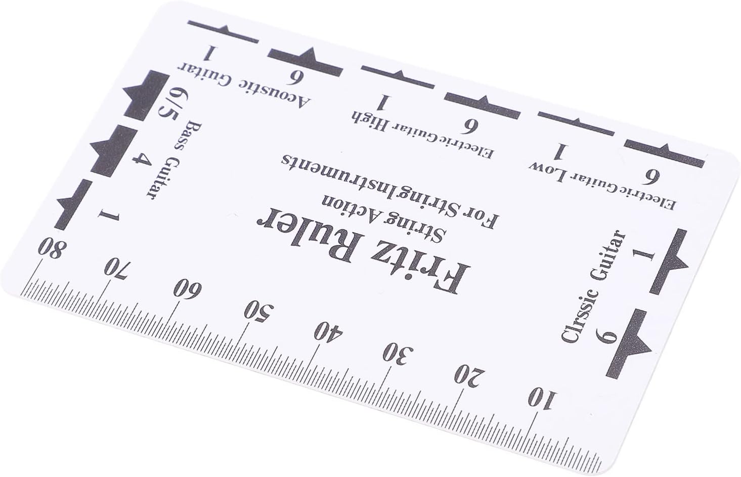 Guitar Setup Tool, String Action Gauge Ruler with Accurate Scale for Measuring Bridge Saddles and Nut Height for Luthier Bass Mandolin Banjo Ukulele Players