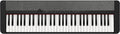 Casio CT-S1 Casiotone 61-Key Portable Keyboard - Black Bundle with Adjustable Stand, Bench, Headphones, Sustain Pedal, Instructional Book, Instructional DVD, and Austin Bazaar Polishing Cloth