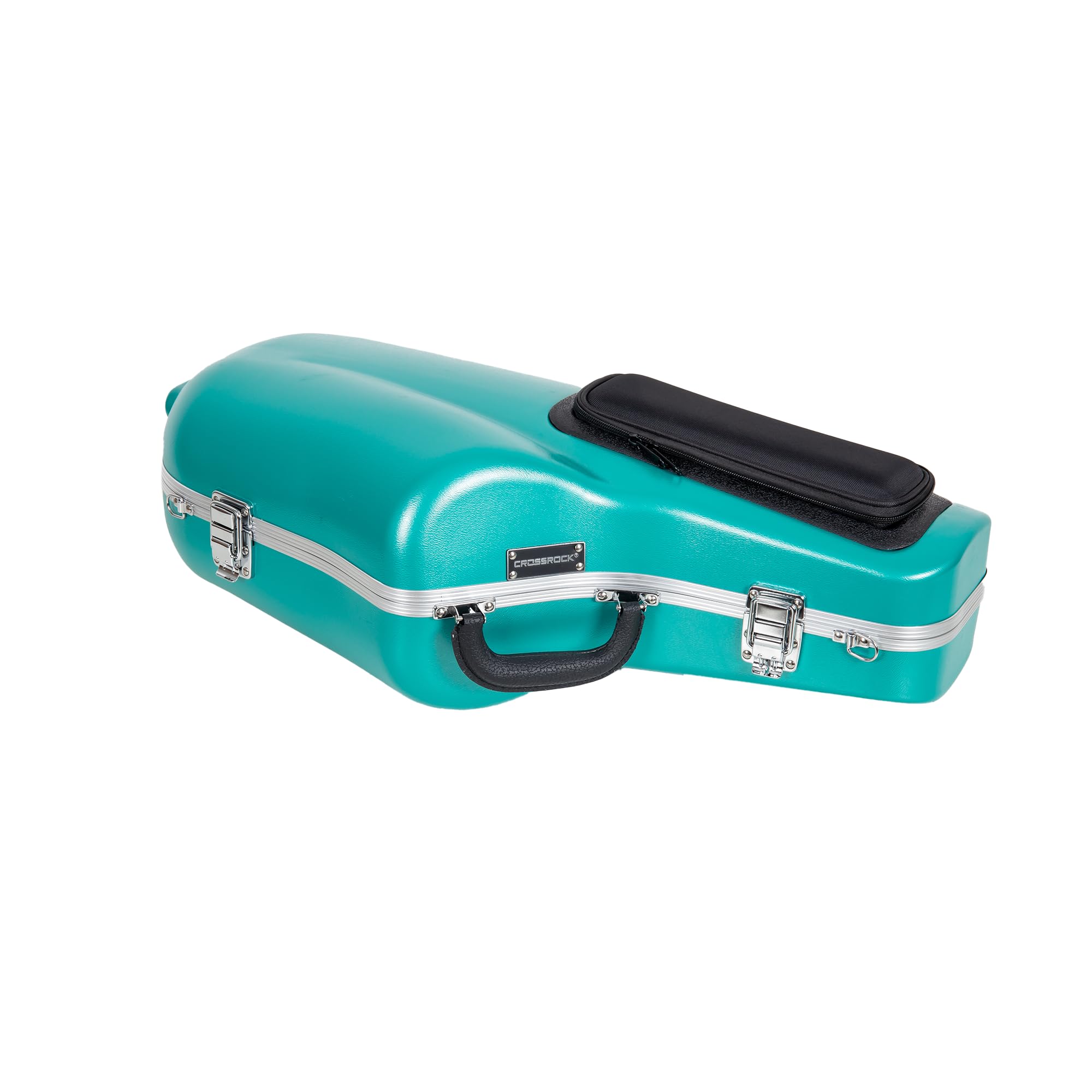 Crossrock ABS Trumpet Case for Bb Horn | Red Finish, Black Velvet Interior, Security Lock, Metal Feet & Detachable Strap