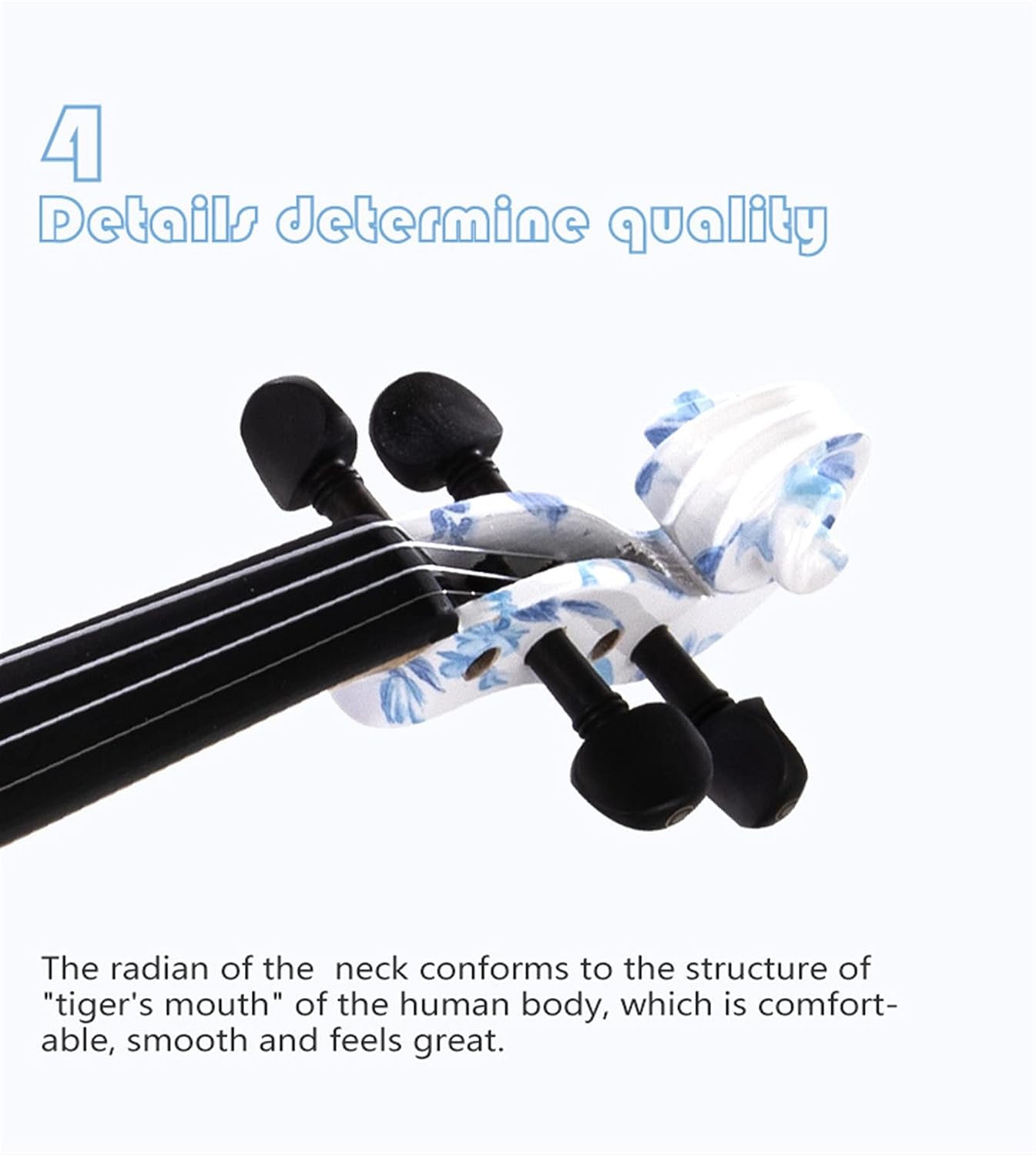 Cello Kit 4/4 Professional European Style Woodworking Multi-Head Shoulder Pad Accessories for Electric Violin Violin