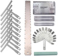 Understring Radius Gauge Straight Edge For Guitar Bass DIY Luthier Tools Kit