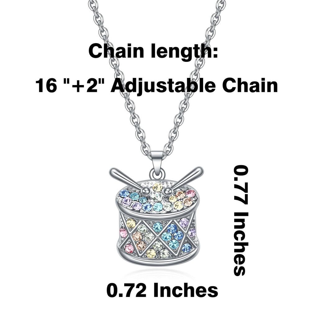 VEEHOO Violin/Guitar/Piano/Trumpet/Saxophone/Harp/Drum/Cello Necklace for Girls Women,Music Lover Jewelry Gifts for Women Girls