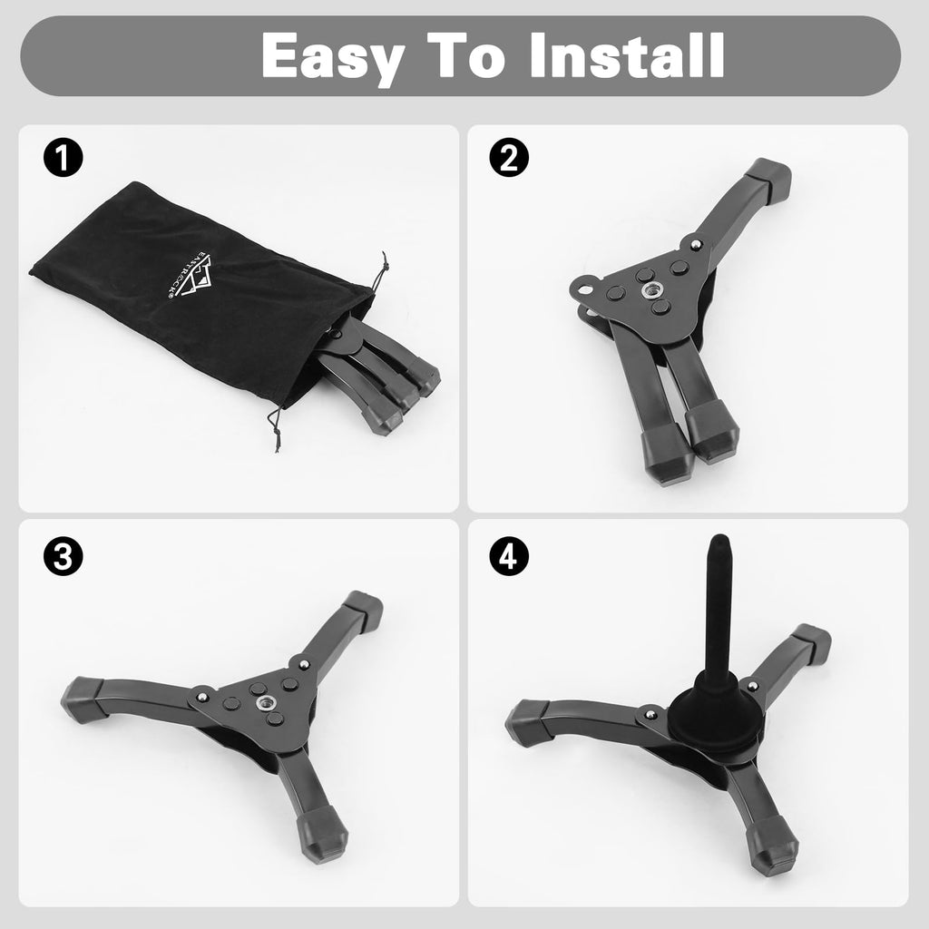 EASTROCK Alto&Tenor Saxophone Wall Stand Saxophone Wall Mount Saxophone Holder Rack (Saxophone Wall Stand), Black