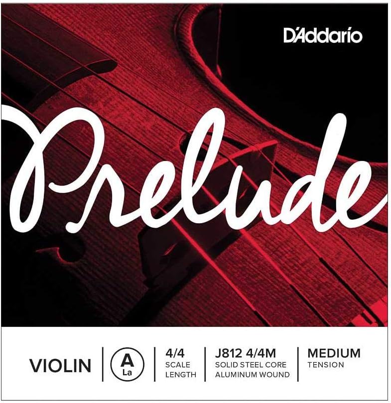D'Addario Prelude Violin String Set, 4/4 Scale, Light Tension