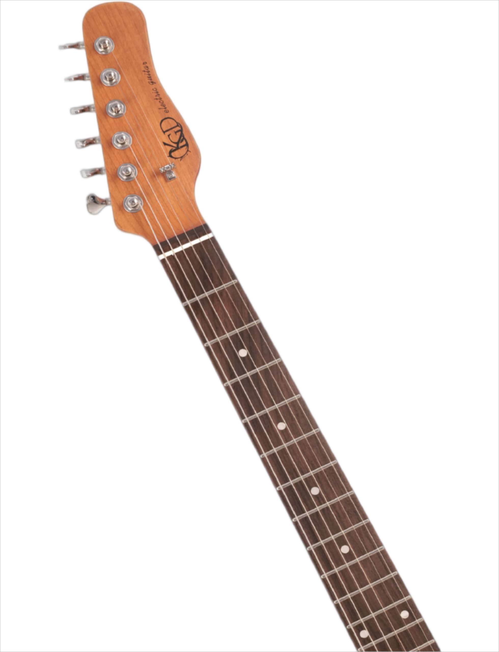 KGD Relic electric guitar mahogany body carbonized maple neck rosewood fretboard 6-string solidbody electric guitar S-S pickupsbrass barrel saddle bridge (Grass Green)