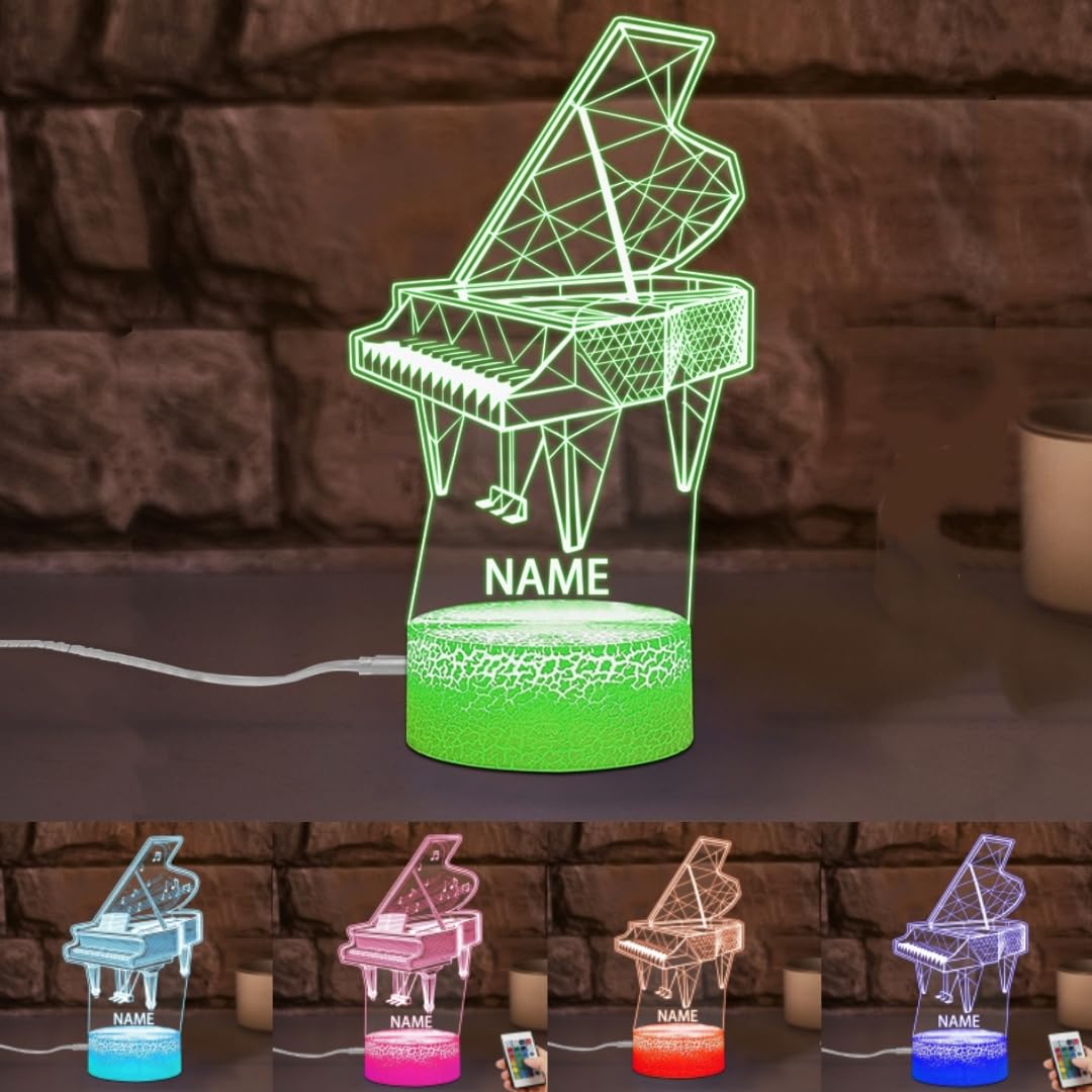 Personalized Name Violin Crystal Desktop Ornaments for Club Bedroom Office Custom Music Theme Stained Glass Acrylic Tabletop Plaque 2D Flat Electric Cello Figurine Sculpture for Violinist Cellist