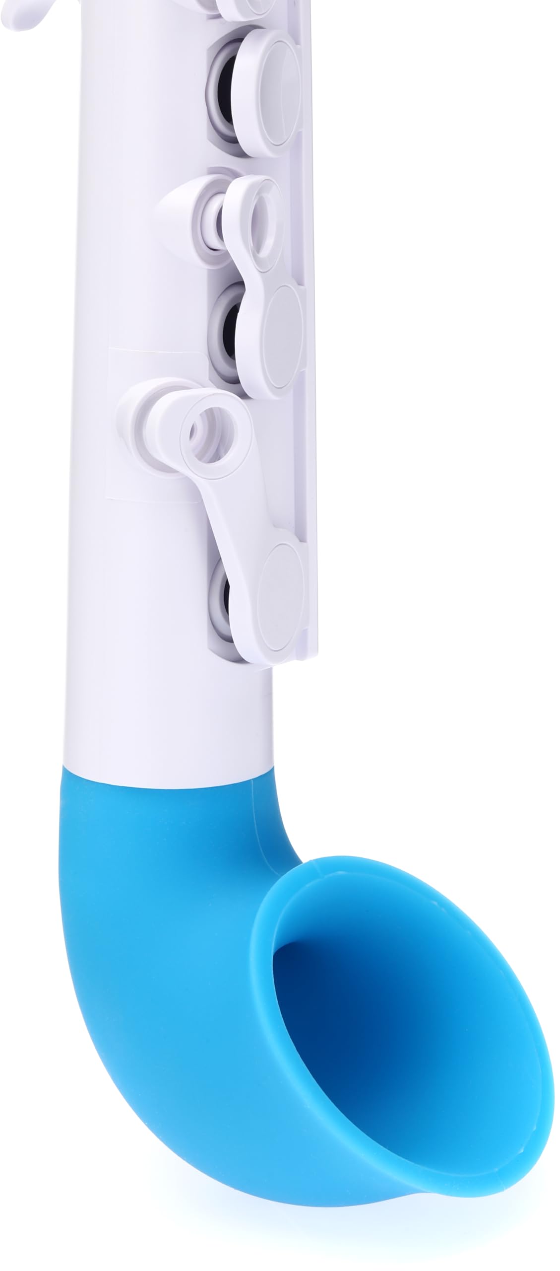 Nuvo jSax Beginner Saxophone, White/Blue (Black/Blue)
