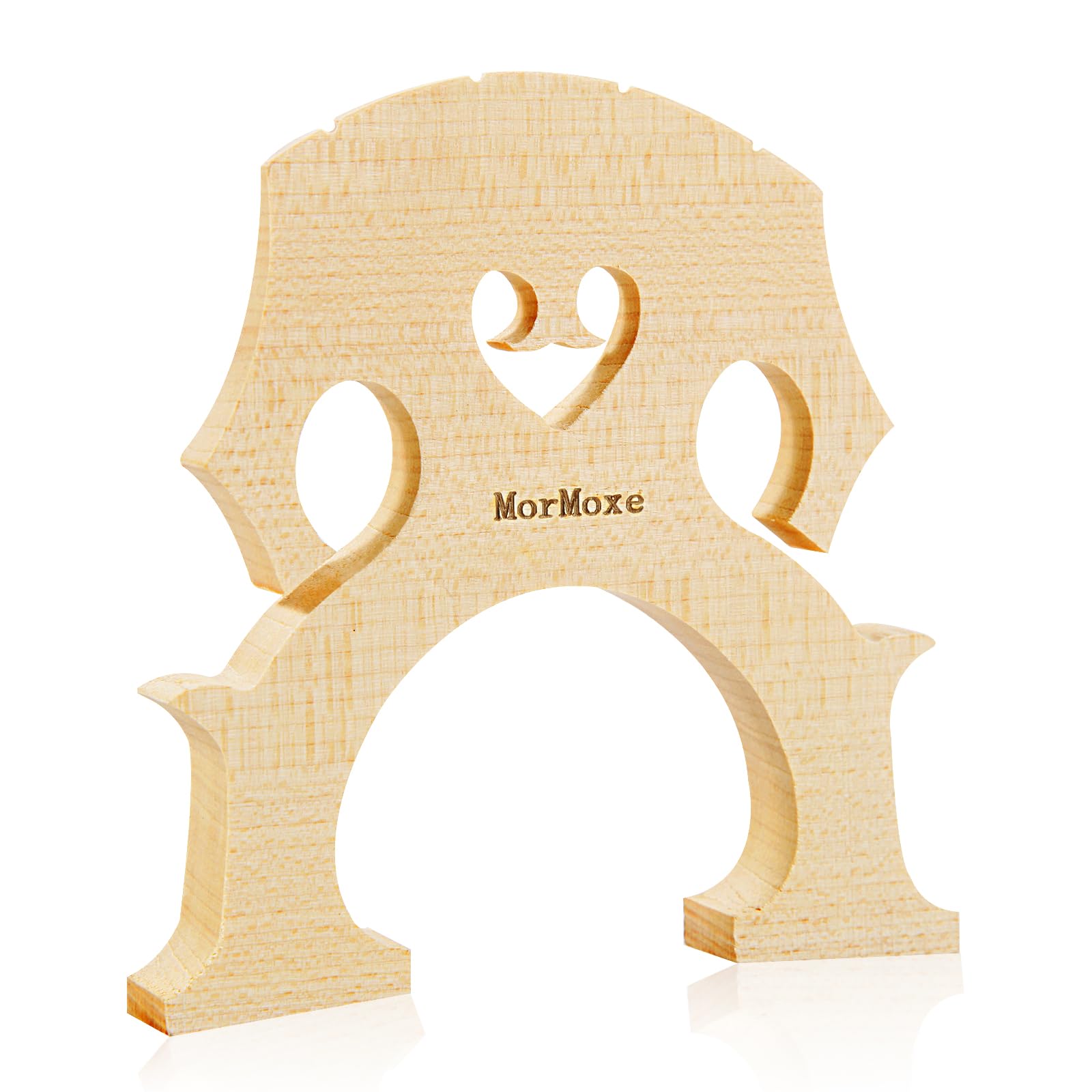 Cello Bridge 4/4 Size - Hand-Carved Maple, Direct Fit, Fully Adjusted - Expertly Handcrafted & Polished for Perfect Fit - Easy Installation - Replacement Accessory for Cello Parts