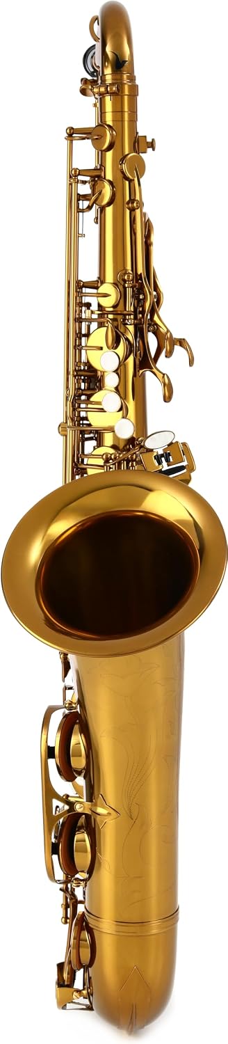 BetterSax Classic Tenor Saxophone - Professional-Grade Instrument with Dark Gold Lacquer Finish - Complete Kit for Beginners and Pros - Includes Mouthpiece, Neckstrap, and Durable Case