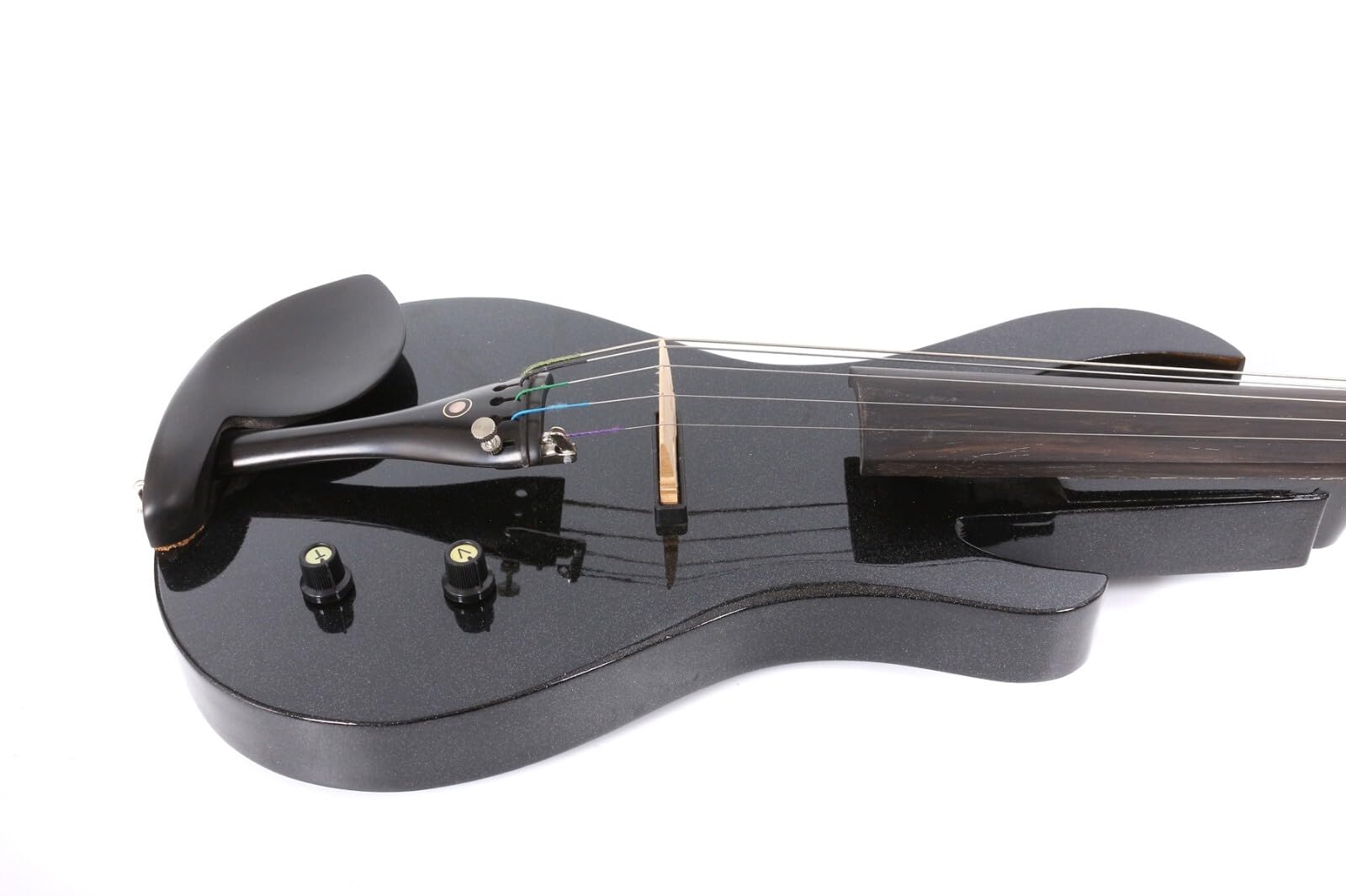 Vetimobato 16 Inch Electric Viola Set Full Size 5-String Solid Wood Practice Viola Kit with Ebony Fingerboard Include Hard Case Brazilwood Bow AUX Cable for Beginners & Adults (5 String Viola Bown)