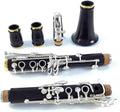 Clarinet Bb Wooden Ebony Silver Plated 18 Keys Professional Musical Instrument Beginner Clarinet Instrument