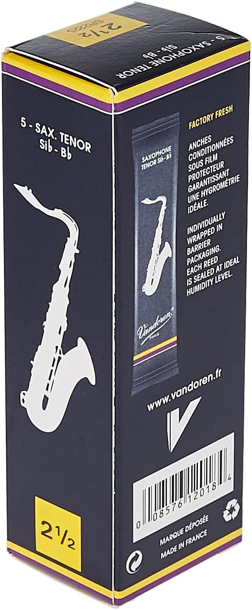Vandoren SR423 Tenor Sax ZZ Reeds Strength 3; Box of 5