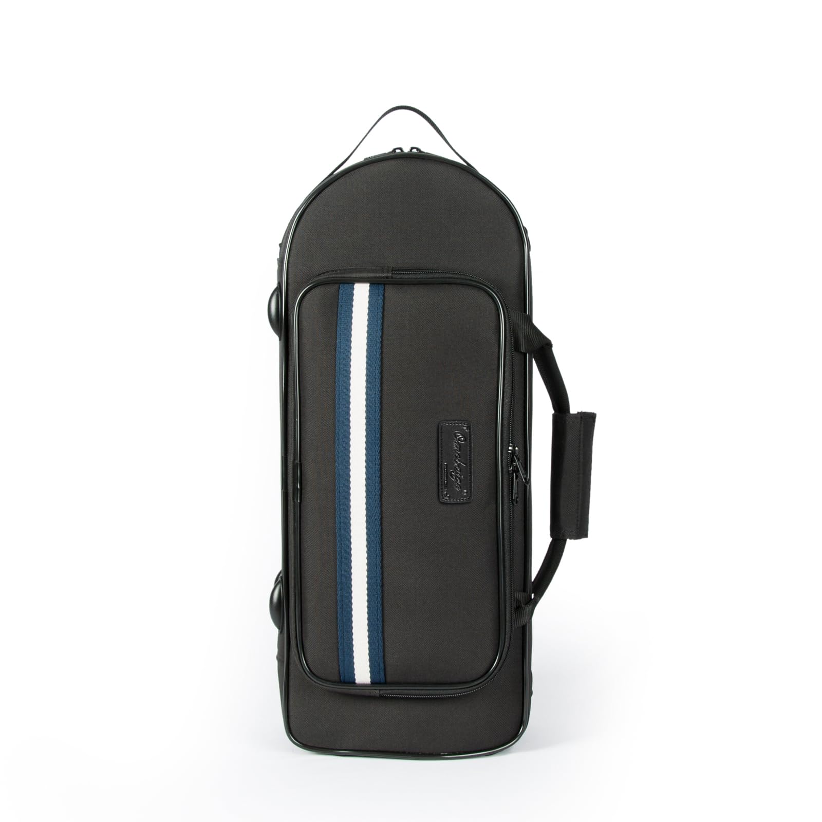 Lightweight Trumpet Case, Soft Gig Bag Backpack;(BGD-TRUMPET-CON) | Lightweight 600D nylon trumpet case with built-in backpack straps, EPS foam protection, velvet lining, storage pocket.